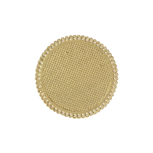 Novacart Round Gold Lace Doily, Single Portion Size, 3-7/8 Diameter - Pack of 25