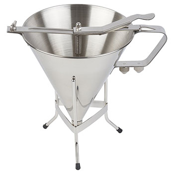 O'Creme 500102 Deluxe 2-Liter Confectionery Funnel with Stand