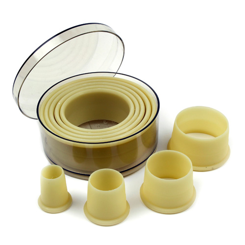O'Creme Heat Resistant Cutters, Round, 9-Piece Set