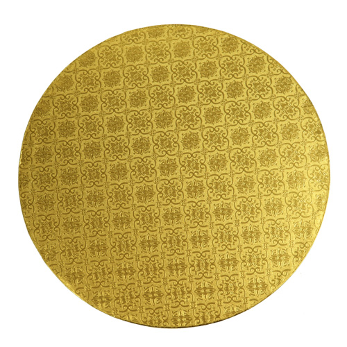 O'Creme Round Gold Cake Drum Board, 10