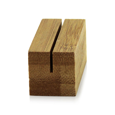 Packnwood Bamboo Square Card Holder, 2.2 x 0.8 x 0.8 H, Case of 100