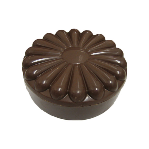 Polycarbonate Chocolate Mold Scalloped Round Box