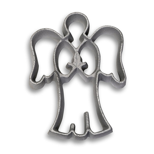 RosetteIron Mold, Cast Aluminum Angel Shape Rosette Irons
