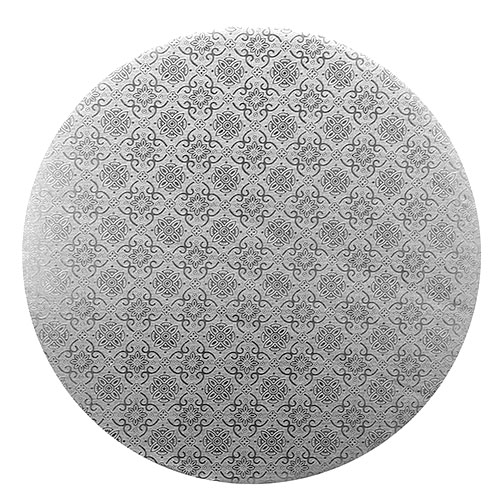 O'Creme Round Silver Cake Board, 12