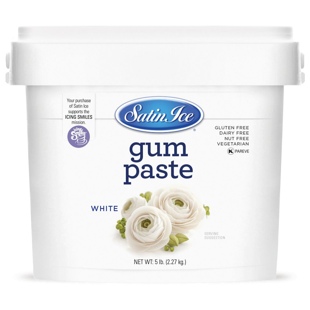 Satin Ice White Gum Paste, 5 Lbs