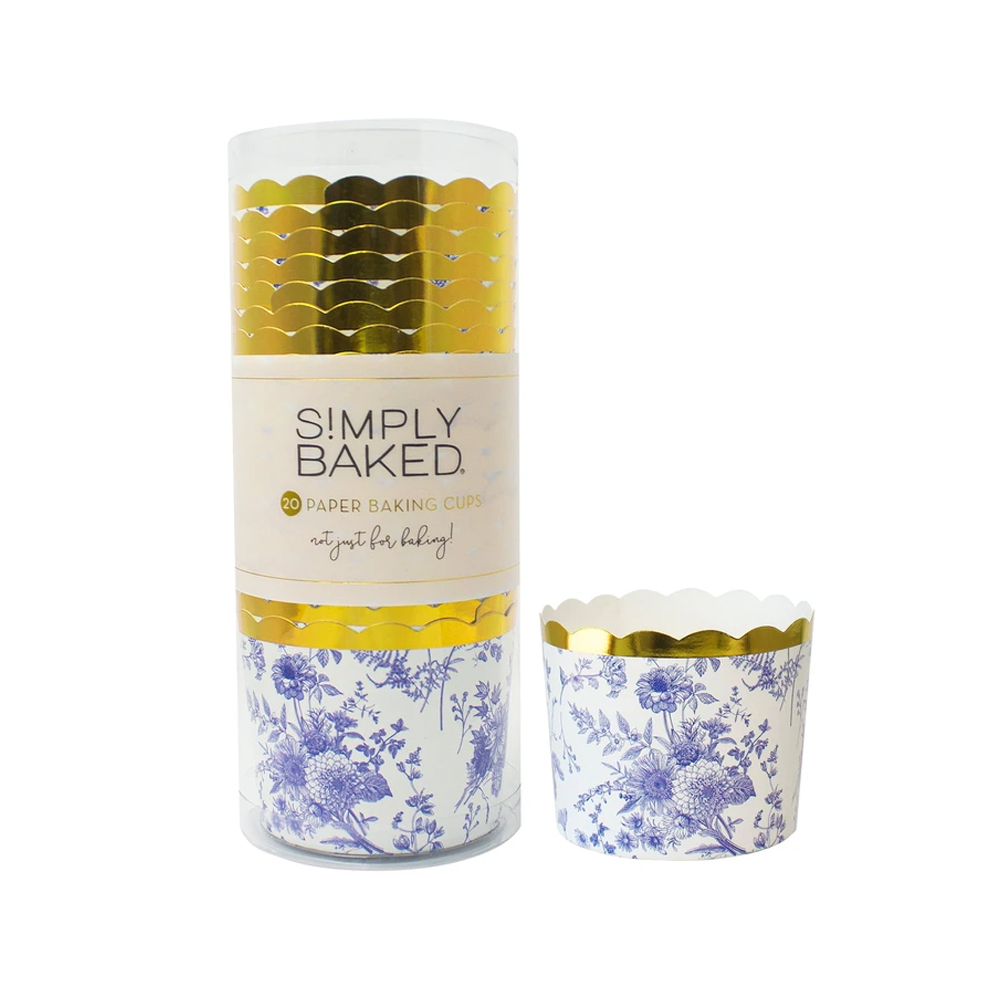 Simply Baked Large Timeless Paper Baking Cups, Pack of 20 Muffin and