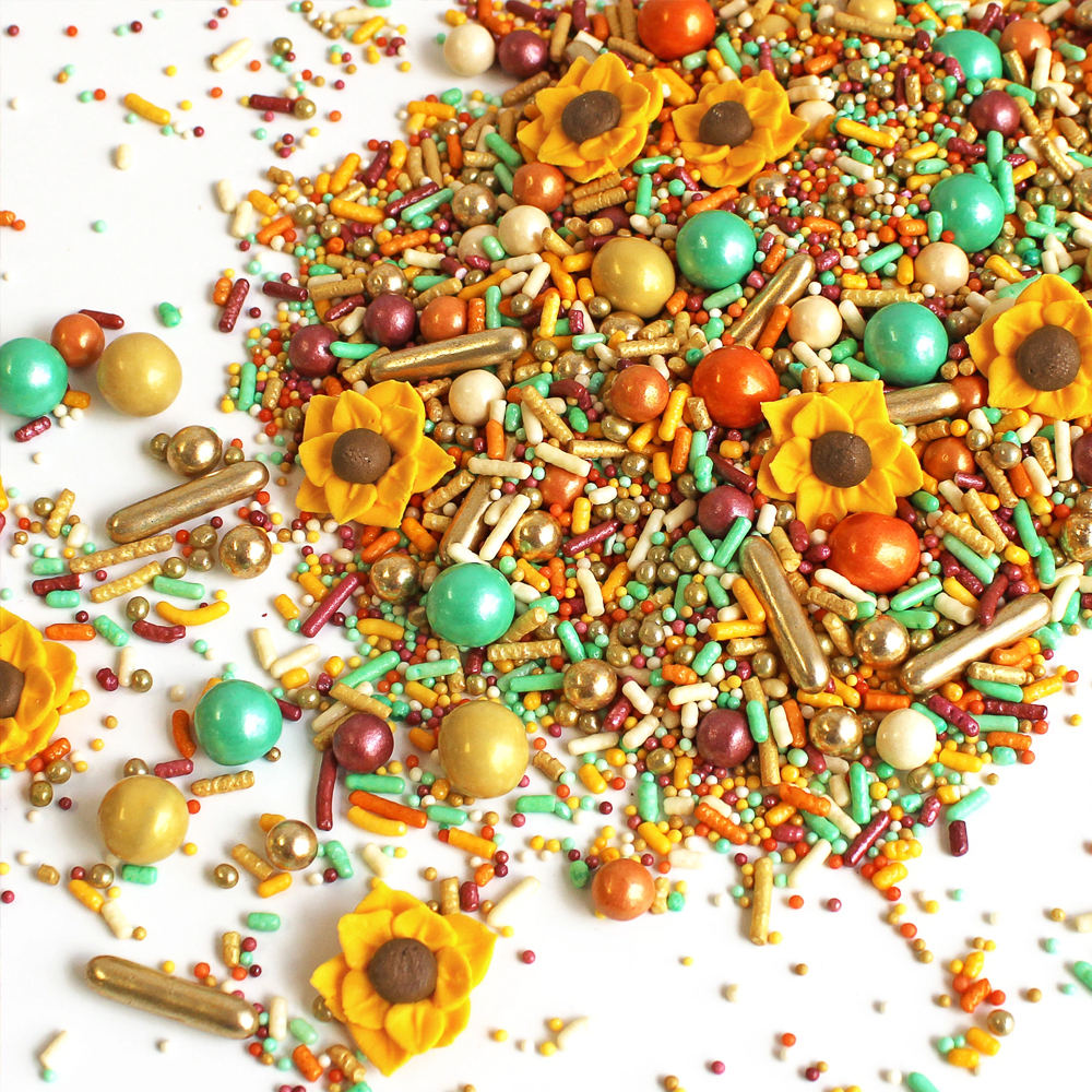 Sprinkle Pop Sunflower Sprinkle Mix, 4 oz. Sprinkle Mixes, Candy Shapes