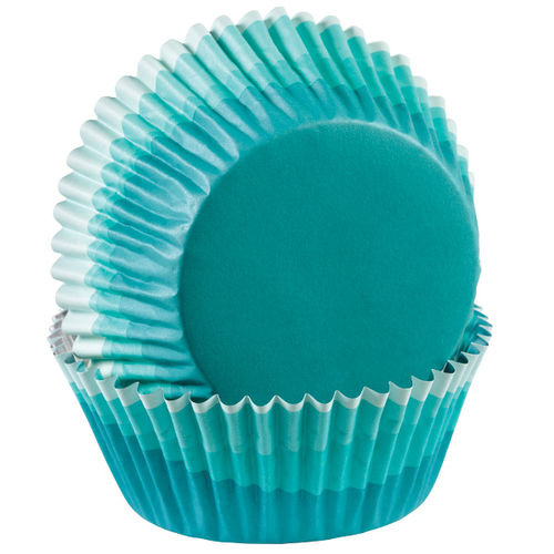 Wilton FoilLined Baking Cups, Ombre Blue, 2 Dia. Pack of 36 Muffin and