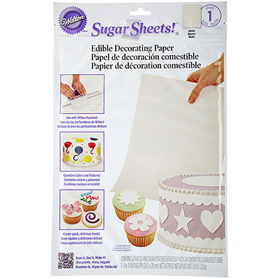 wilton sugar sheet white edible dessert decorating wilton sugar edible sugar sheets
