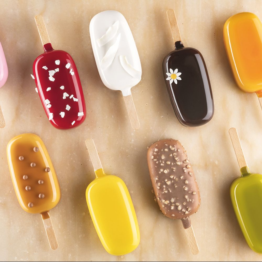 Lime & Almond Mousse Pops