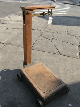 Vintage Antique 500 lb. Fairbanks Grain Scale