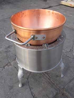 Savage Bros Gas Candy Stove New Model # 20B with Copper Kettle