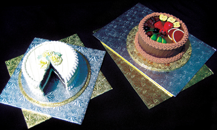 cake rectangular silver bakedeco sheet foil thick quarter