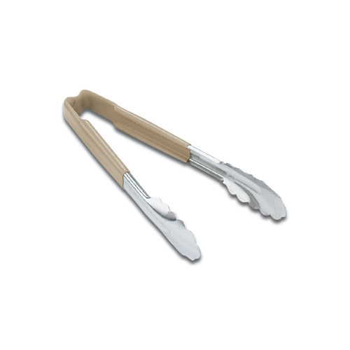 Vollrath Kool Touch Color-Coded Tongs  Tan