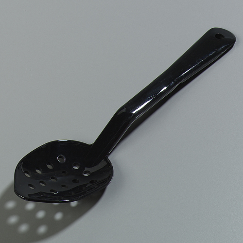 Carlisle Black Perforated Serving Spoon