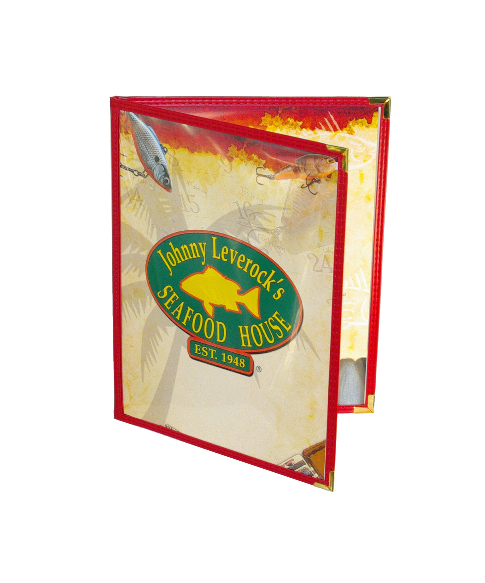 Menu Solutions Menu Cover, Double Pocket, Four Viewing Sides, 8-1/2