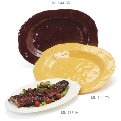 G. E. T. Melamine Platter, Oval, New Yorker Series, x 15,