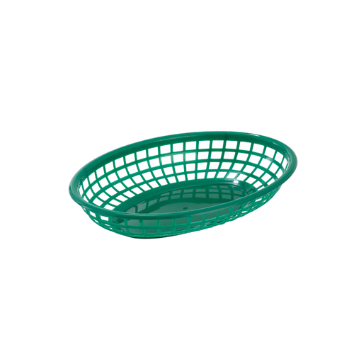 Winco Oval Plastic Fast Food Basket - 9-1/2