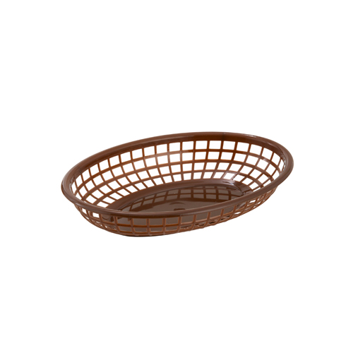 Winco Oval Plastic Fast Food Basket - 9-1/2