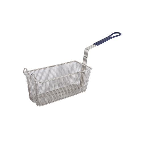 Winco Fry Basket w/Non-Slip Sleeve Color: Blue Handle: 13-1/4