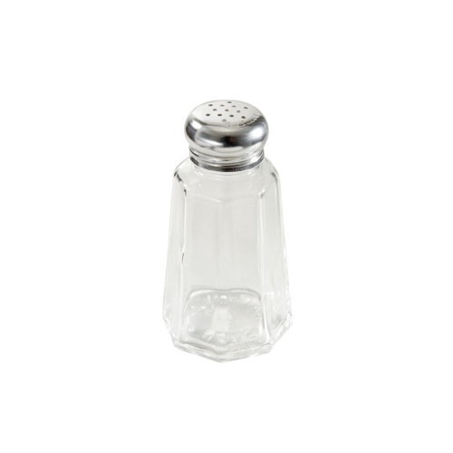 Winco Paneled Salt Shaker w/Mushroom Top - 2 Ounce
