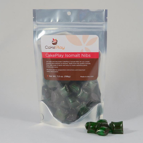 CakePlay Green Isomalt Nibs