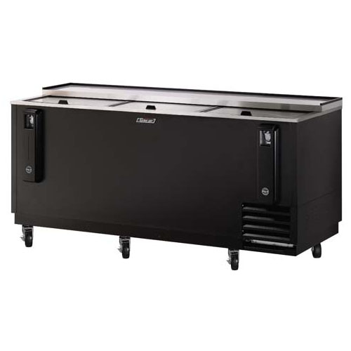 Turbo Air TBC-80SB Bottle Cooler - 22.6 Cu. Ft. - Black Finish