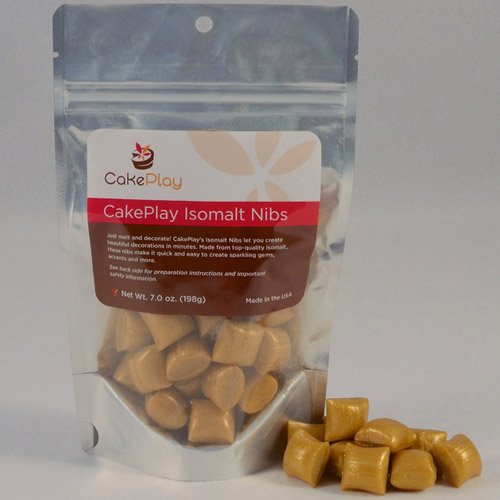 CakePlay Gold Isomalt Nibs