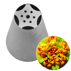 Russian Nozzles Piping Tips, Stainless Steel Seamless Tubes - #3