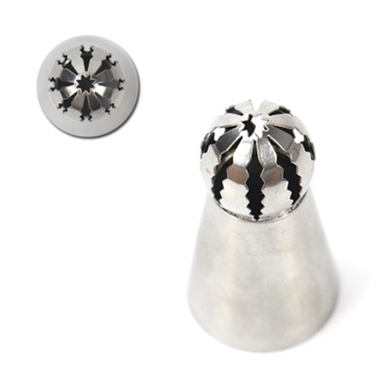 Russian Sphere Piping Nozzles, Stainless Steel Tubes - #474