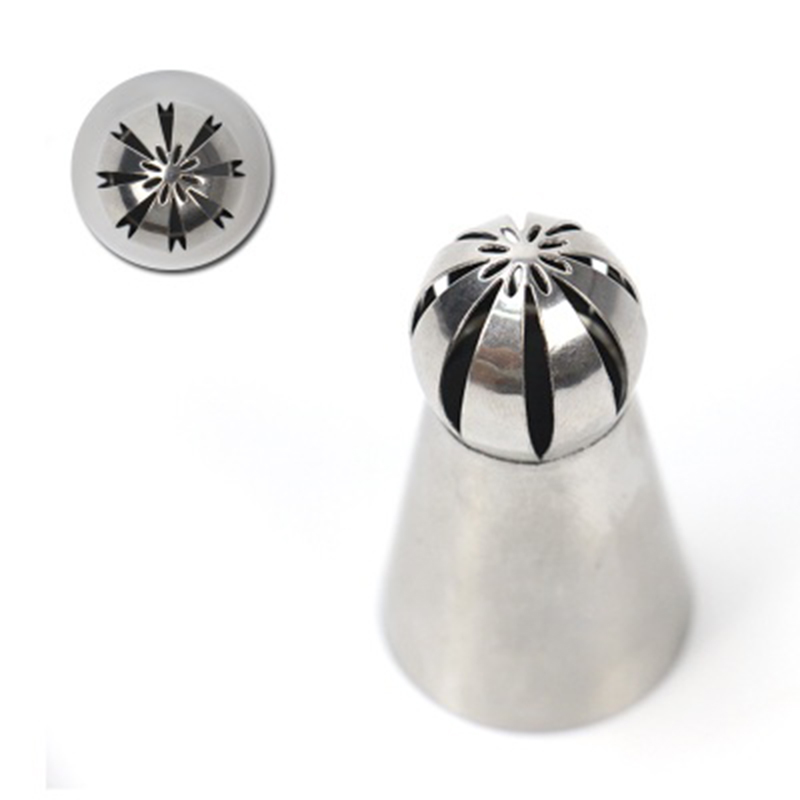Russian Sphere Piping Nozzles, Stainless Steel Tubes - #487