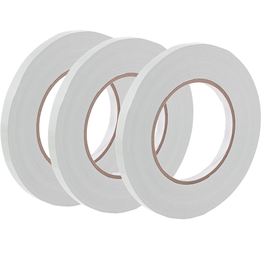 Tape for Poly Bag Sealer, White, 3/8 Inch x - Pack of 3 Rolls