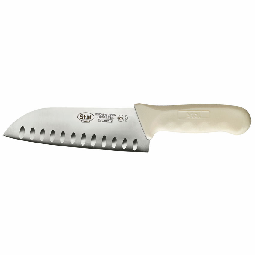 Winco Stal White Santoku Knife