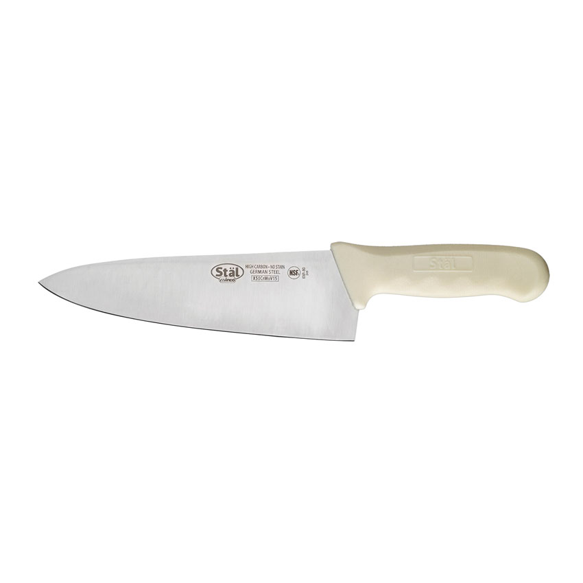 Winco Stal White Wide Cook's Knife