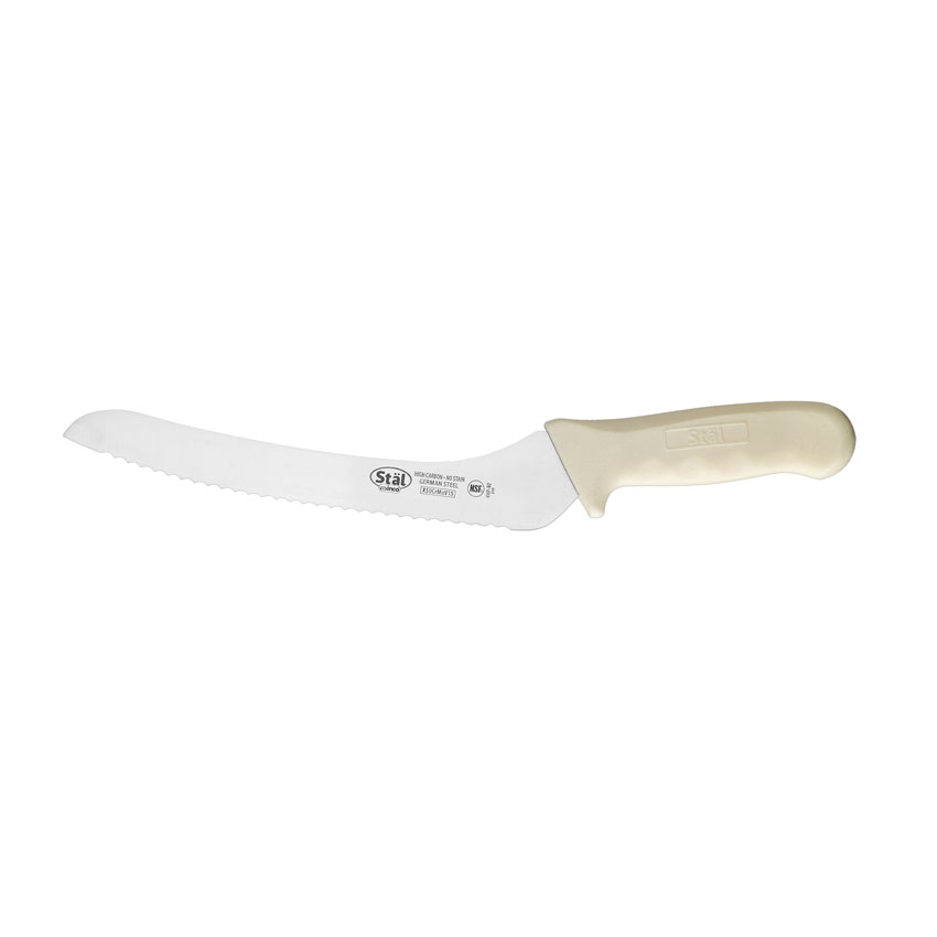 Winco Stal White Offset Bread Knife