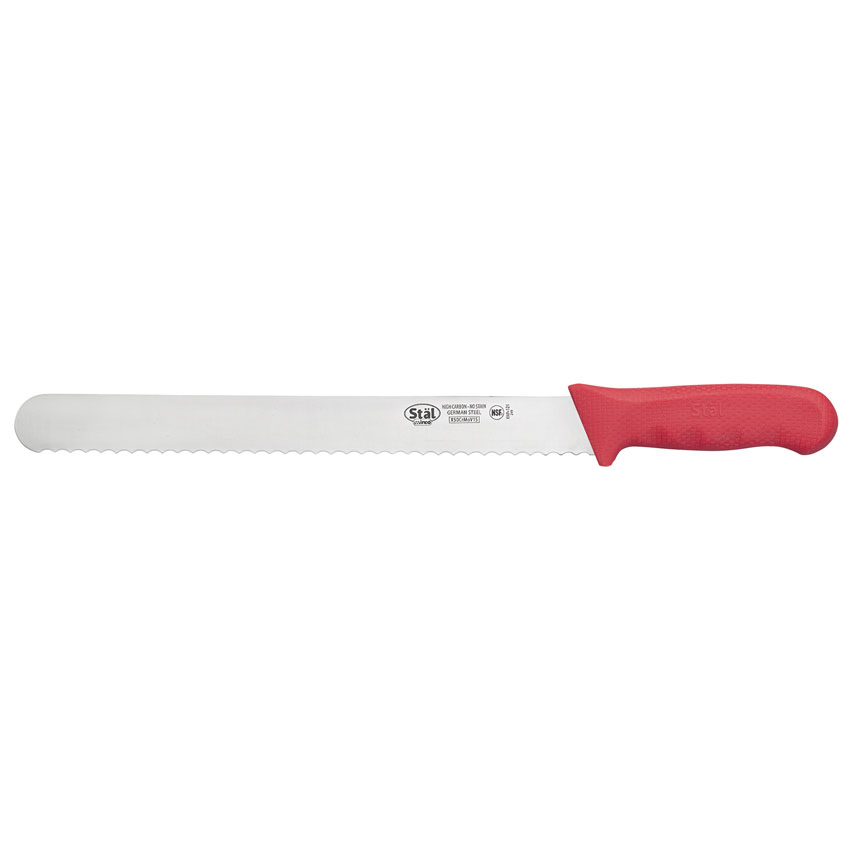 Winco Stal Red Bread Knife