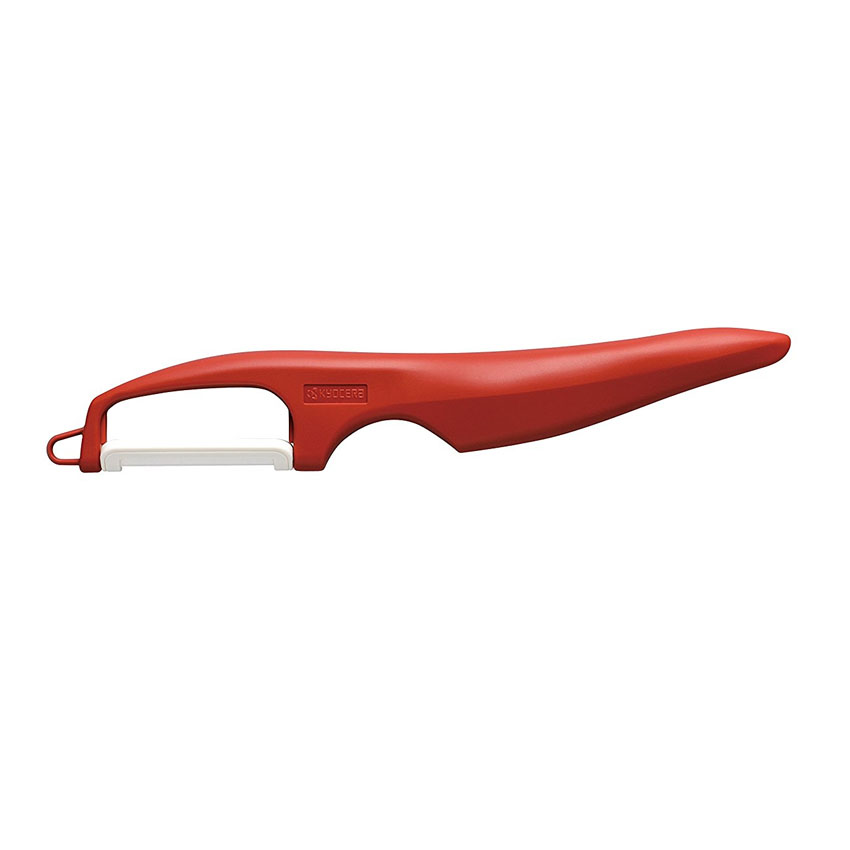 Kyocera Vertical Double Edge Ceramic Peeler - Red