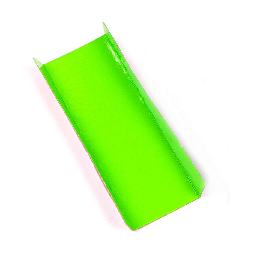 Folded Bottom Mono Board, Green Interior & Pink Exterior, - Case of 200
