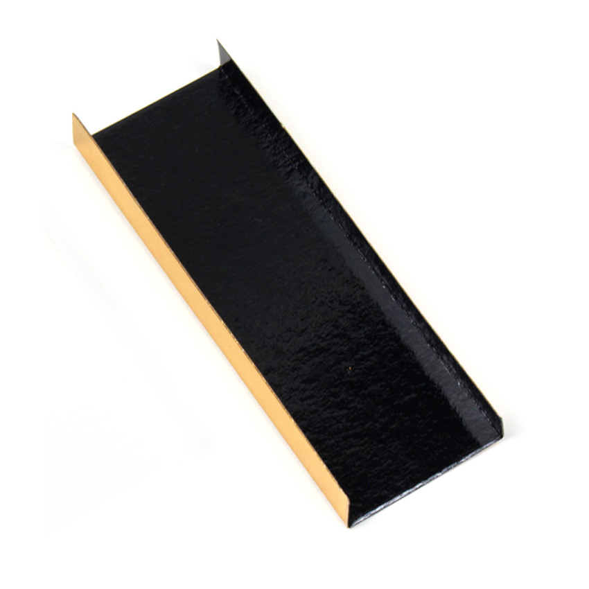 Folded Bottom Mono Board, Black Interior & Gold Exterior, - Case of 200