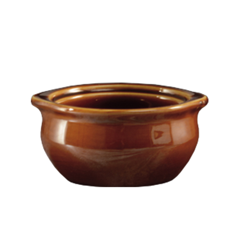 CAC OC-12 Onion Soup Bowl Crock - Brown
