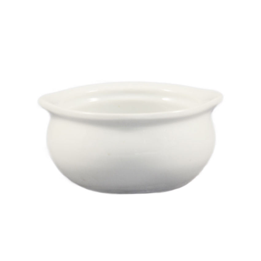 CAC OC-12 Onion Soup Bowl Crock - Super White
