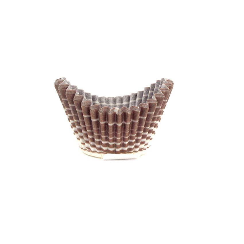 Novacart Brown Pattern Boat Shaped Paper Cup, 1-3/4