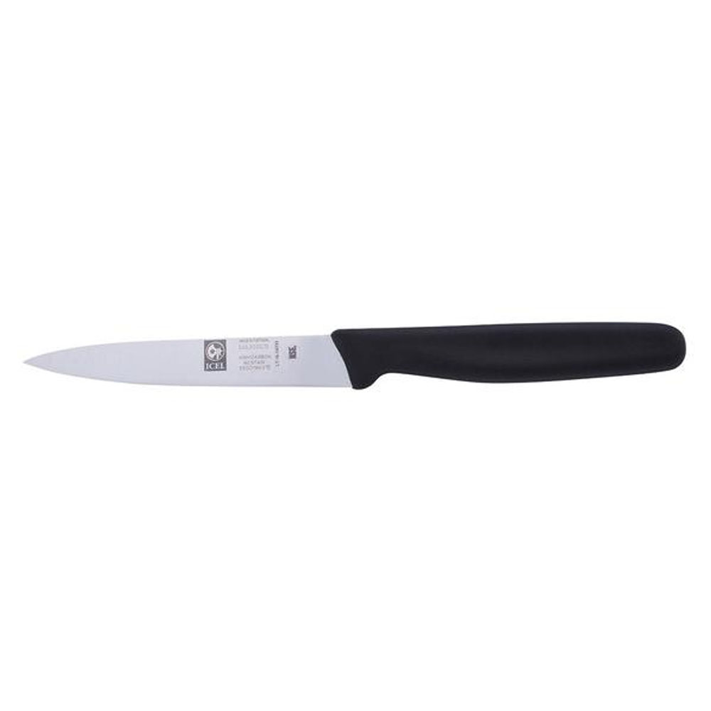 Icel Paring Knife with Plastic Handle - Black