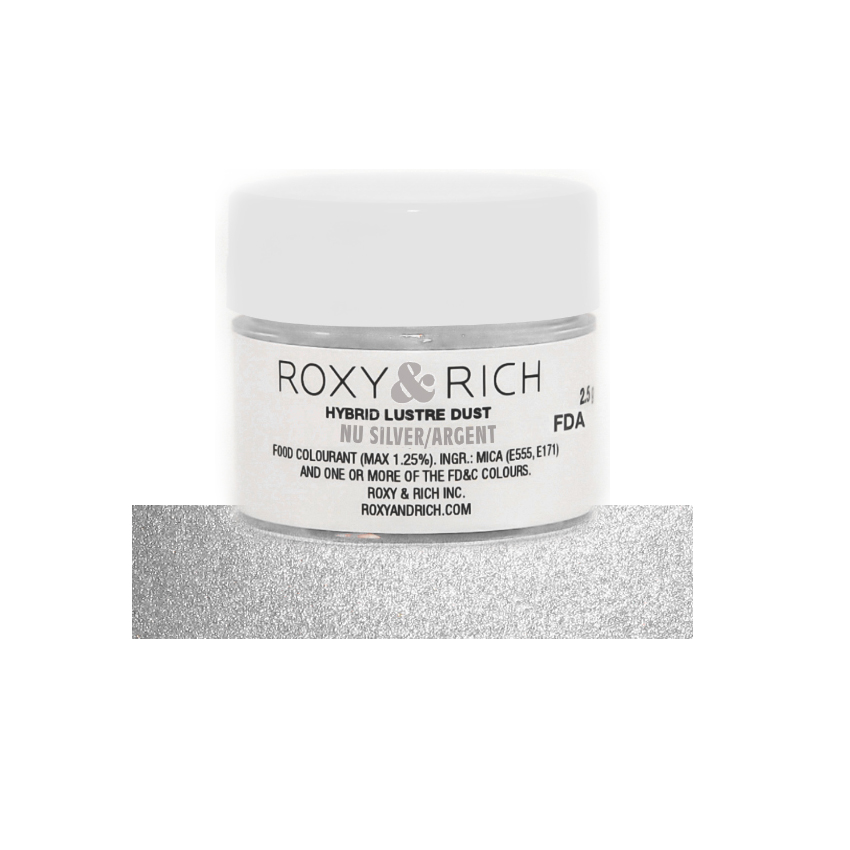 Roxy & Rich Nu Silver Hybrid Luster Dust, Grams