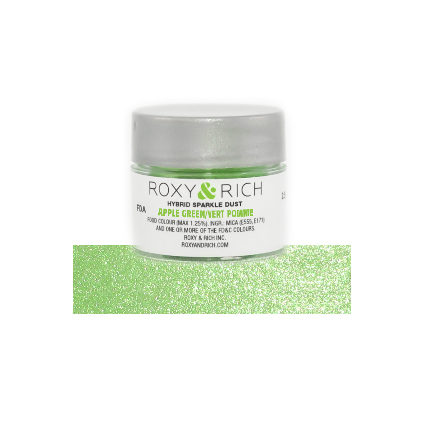 Roxy & Rich Apple Green Hybrid Sparkle Dust, Grams