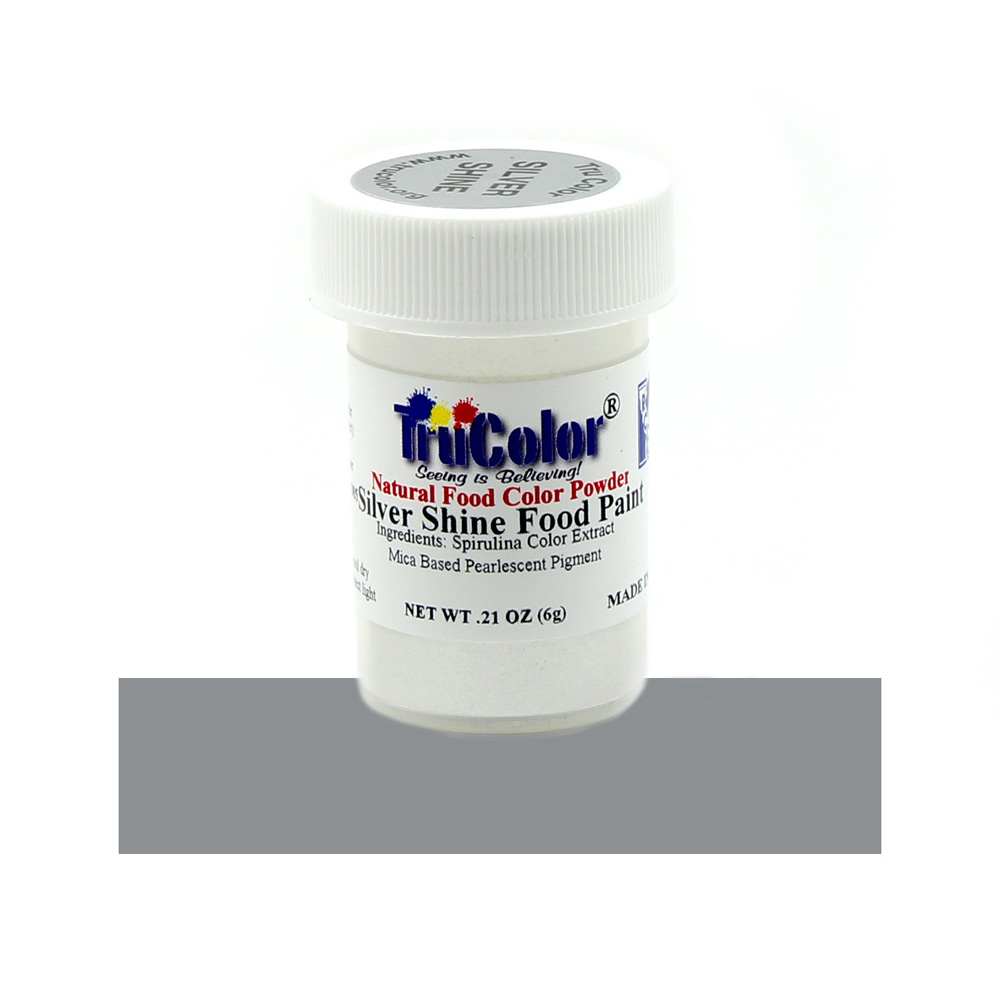 TruColor Silver Shine Natural Airbrush Food Color