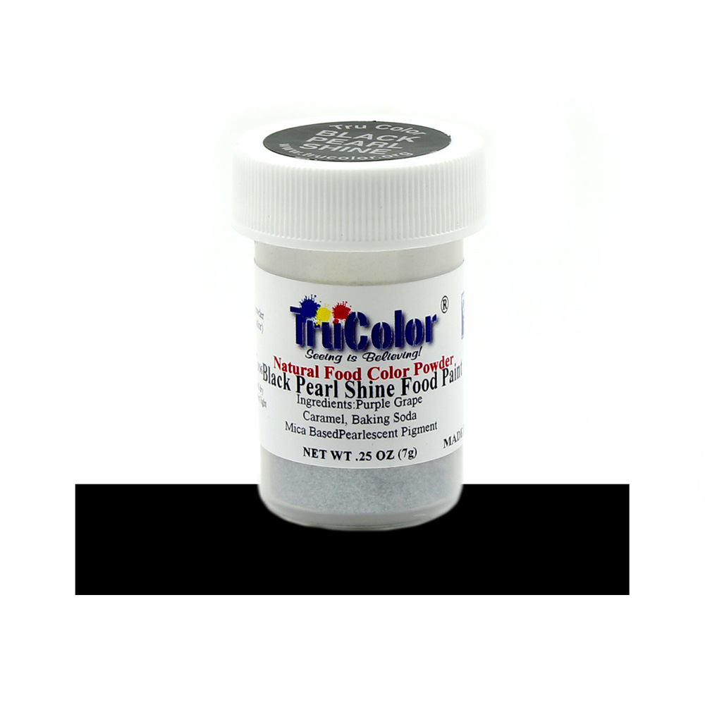 TruColor Black Pearl Shine Natural Airbrush Food Color