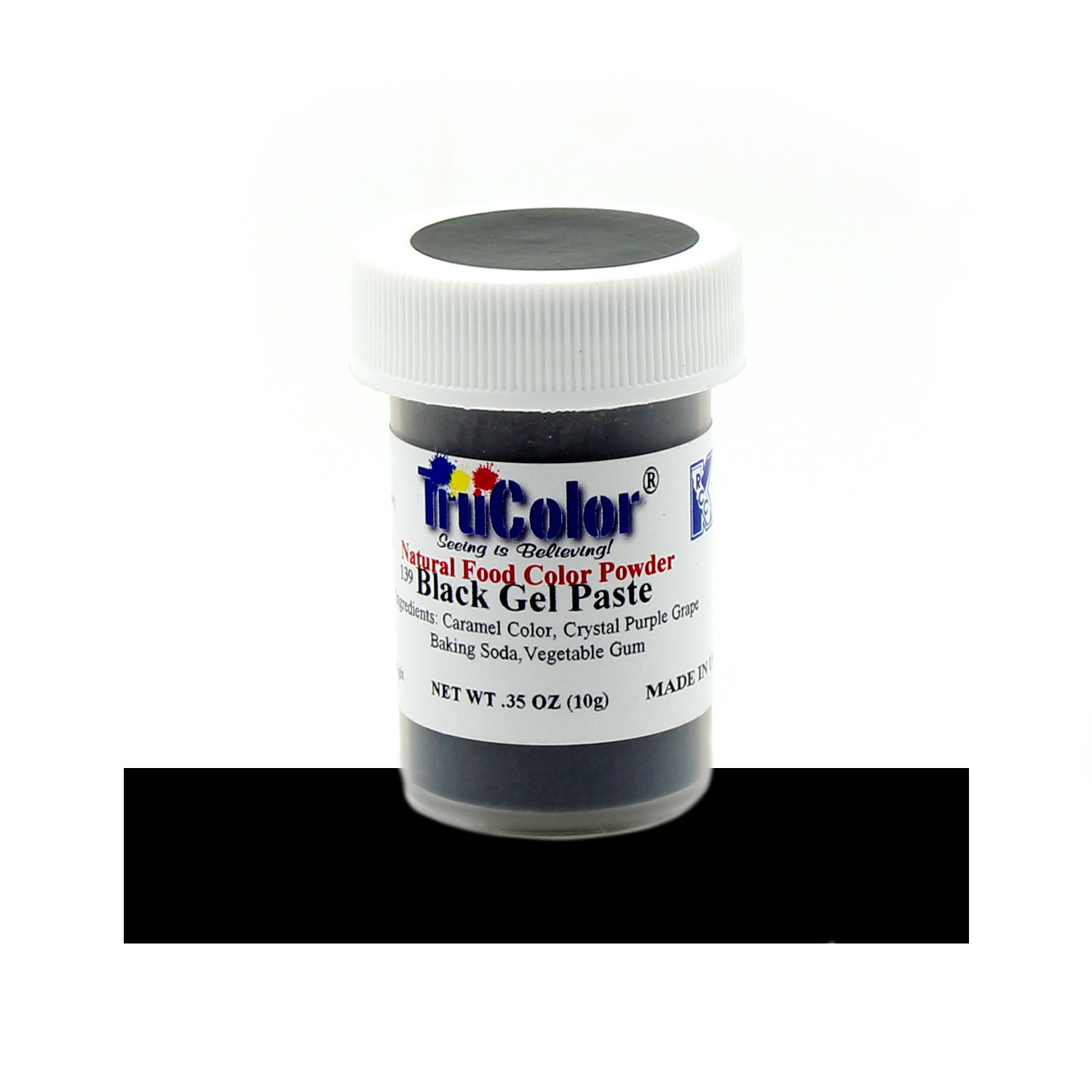 TruColor Black Gel Paste Natural Food Color