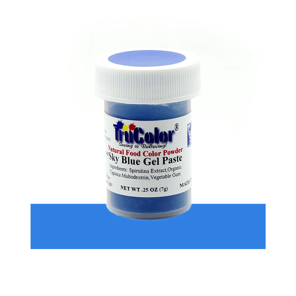 TruColor Sky Blue Gel Paste Natural Food Color