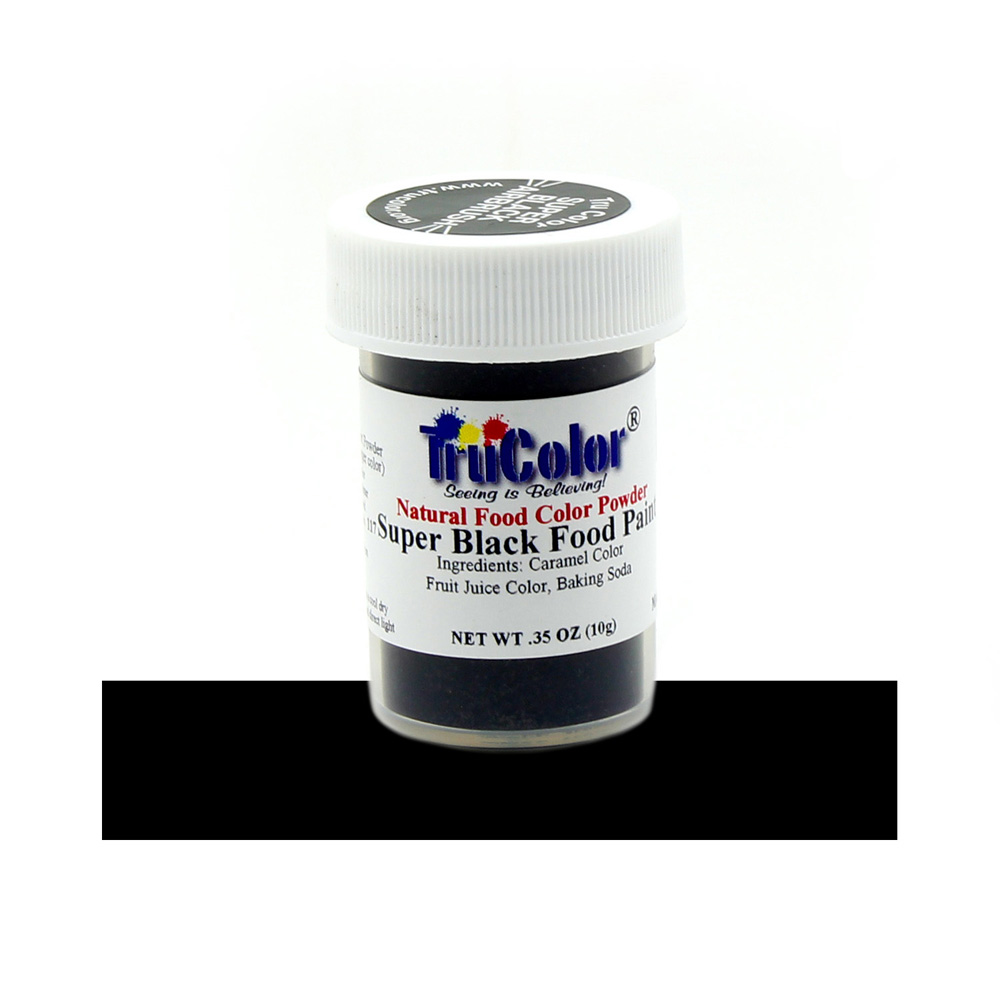 TruColor Super Black Natural Airbrush Food Color